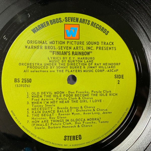 Fred Astaire, Petula Clark : Finian's Rainbow (Original Motion Picture Soundtrack) (LP, Album)