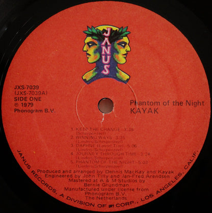 Kayak : Phantom Of The Night (LP, Album, GRT)