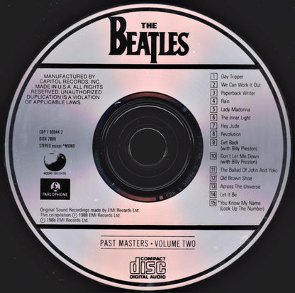 The Beatles : Past Masters • Volume Two (CD, Comp, Mono, RE)