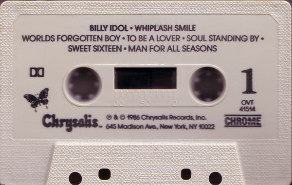 Billy Idol : Whiplash Smile (Cass, Album, Dol)