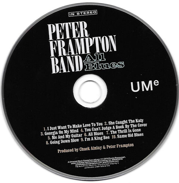 Peter Frampton Band : All Blues (CD, Album)
