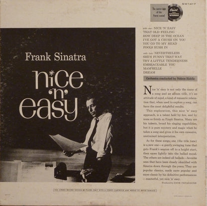 Frank Sinatra : Nice 'N' Easy (LP, Album, Scr)