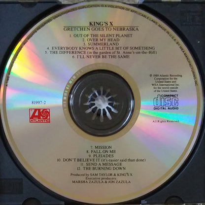King's X : Gretchen Goes To Nebraska (CD, Album, RP, SRC)