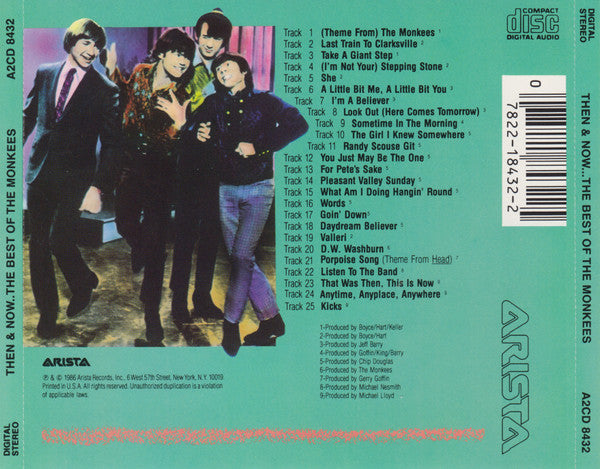 The Monkees : Then & Now... The Best Of The Monkees (CD, Comp)