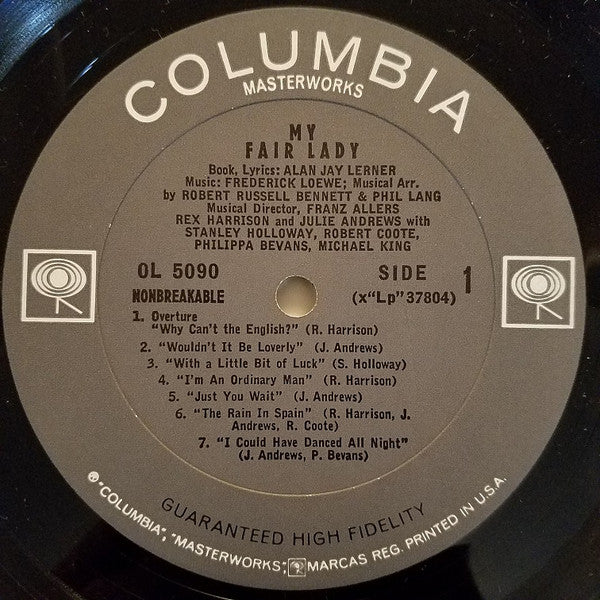 Rex Harrison, Julie Andrews : My Fair Lady (LP, Mono, RE)