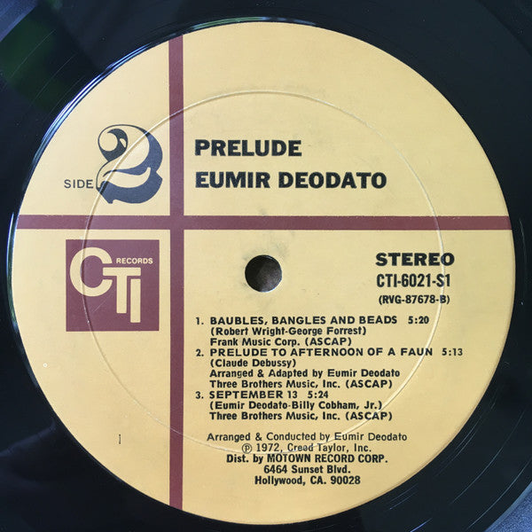 Deodato* : Prelude (LP, Album, RE, Gat)