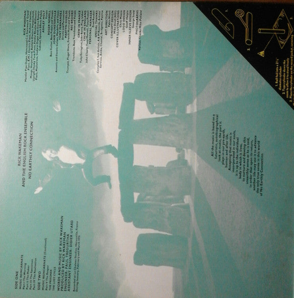 Rick Wakeman And The English Rock Ensemble : No Earthly Connection (LP, Album)
