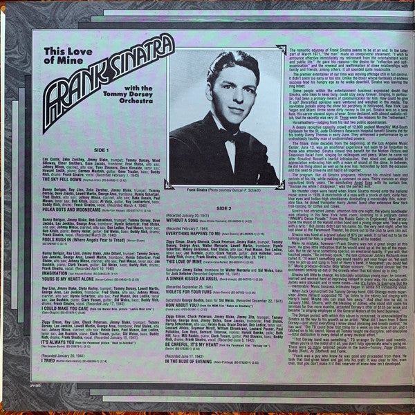 Frank Sinatra With The Tommy Dorsey Orchestra* : This Love Of Mine (LP, Comp, Hol)