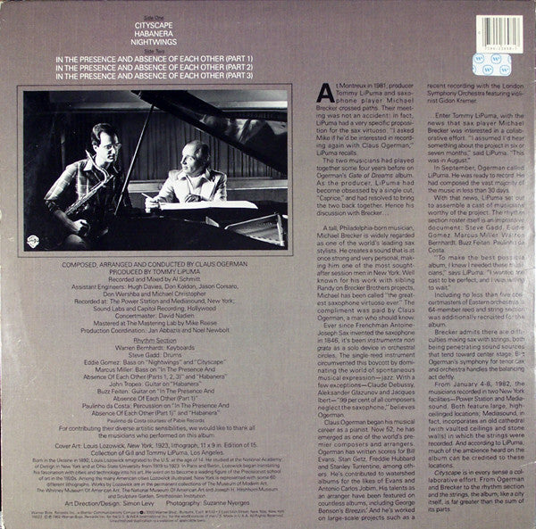 Claus Ogerman / Michael Brecker : Cityscape (LP, Album)