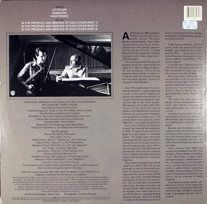 Claus Ogerman / Michael Brecker : Cityscape (LP, Album)