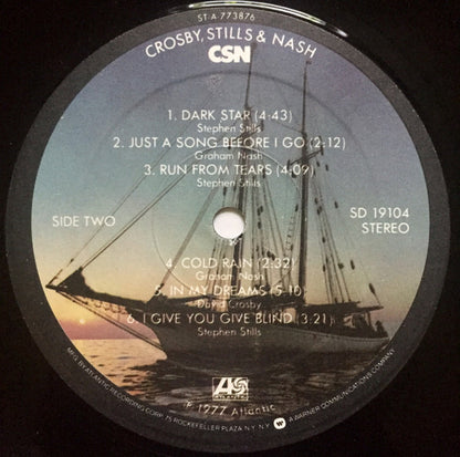 Crosby, Stills & Nash : CSN (LP, Album, Pre)
