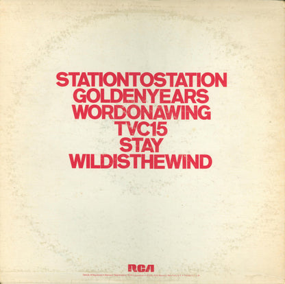 David Bowie : Station To Station (LP, Album, Hol)