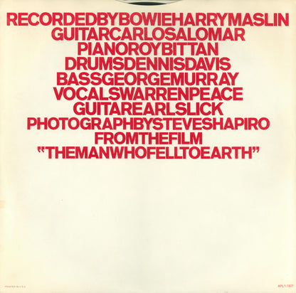 David Bowie : Station To Station (LP, Album, Hol)