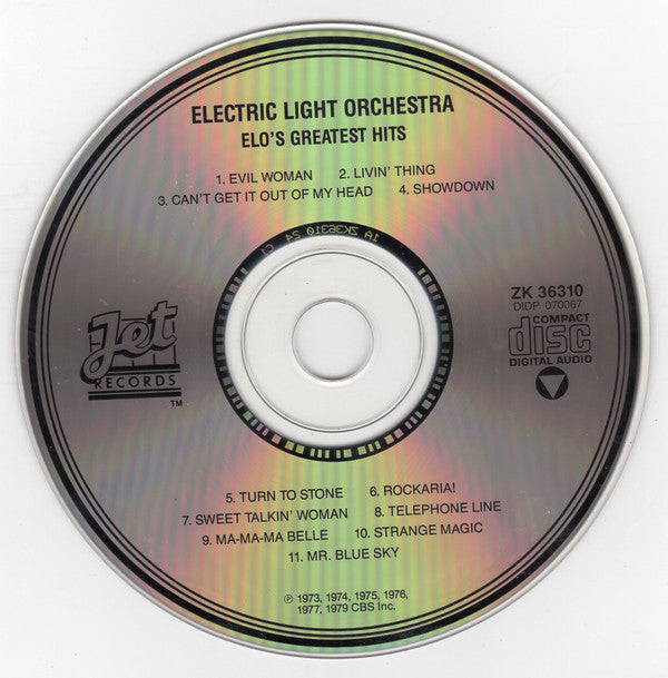 Electric Light Orchestra : ELO's Greatest Hits (CD, Comp, RE, RP, Pit)