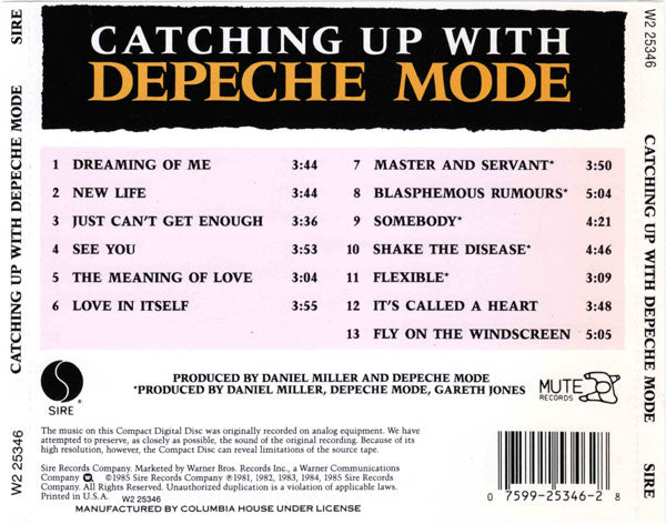 Depeche Mode : Catching Up With Depeche Mode (CD, Comp, Club)
