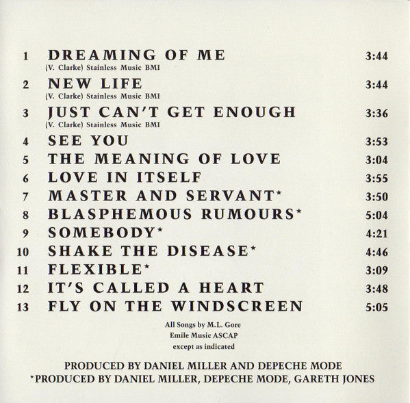 Depeche Mode : Catching Up With Depeche Mode (CD, Comp, Club)