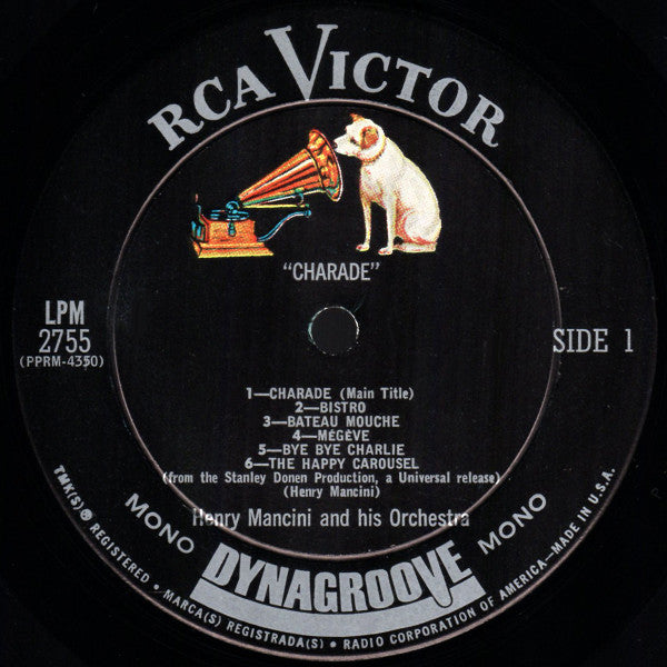 Henry Mancini : Charade (LP, Album, Mono)