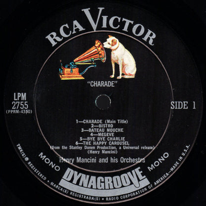 Henry Mancini : Charade (LP, Album, Mono)