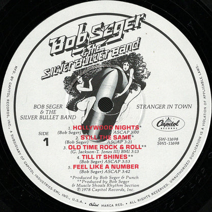 Bob Seger & The Silver Bullet Band* : Stranger In Town (LP, Album, Win)