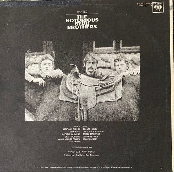 The Byrds : The Notorious Byrd Brothers (LP, Album, RE, RP, Ter)