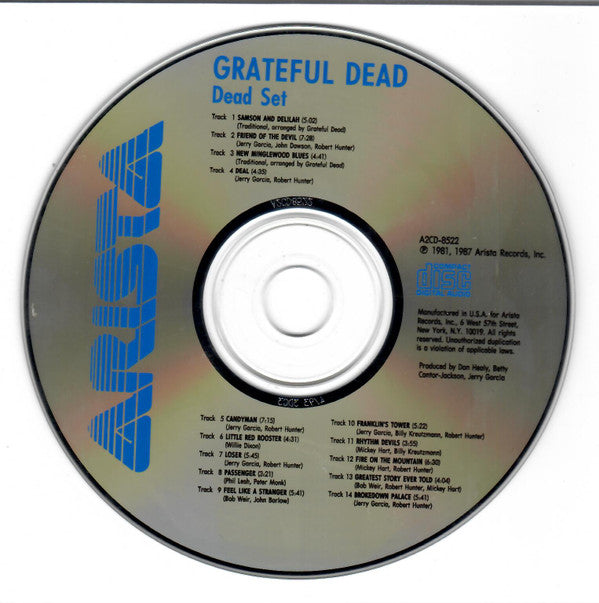 The Grateful Dead : Dead Set (CD, Album, RM, RP)