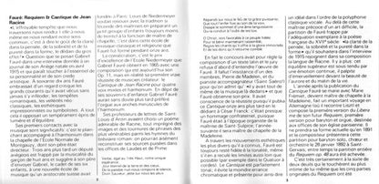 Fauré* / Barbara Hendricks • José Van Dam • Orfeon Donostiarra* • Orchestre Du Capitole De Toulouse* • Michel Plasson : Requiem • Cantique De Jean Racine (CD, Album, RE)
