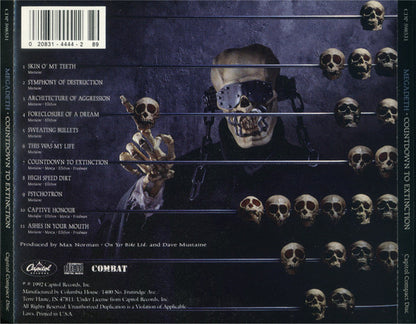 Megadeth : Countdown To Extinction (CD, Album, Club, CRC)