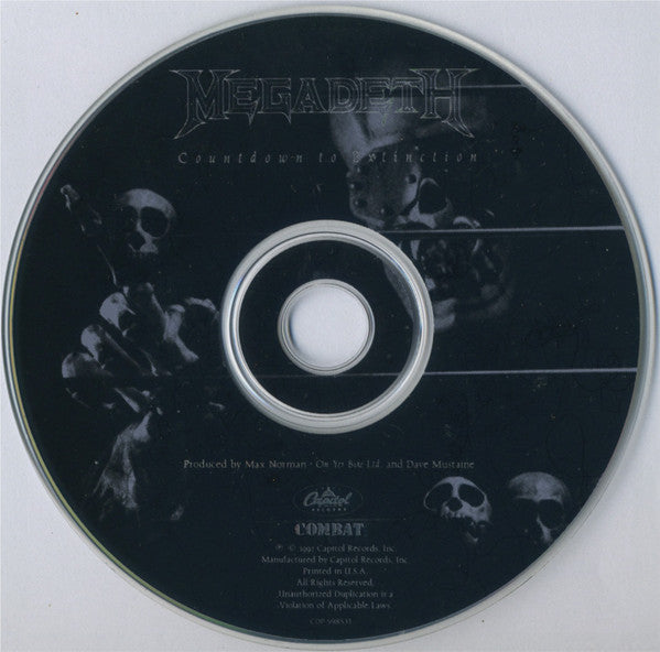 Megadeth : Countdown To Extinction (CD, Album, Club, CRC)