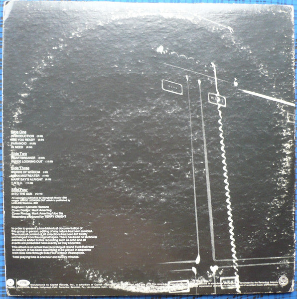 Grand Funk Railroad : Live Album (2xLP, Album, RE, Jac)