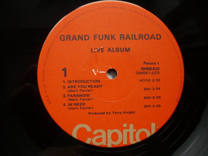 Grand Funk Railroad : Live Album (2xLP, Album, RE, Jac)