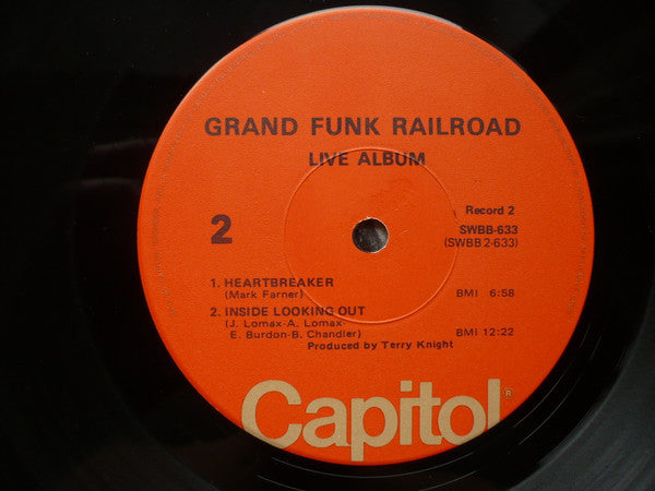 Grand Funk Railroad : Live Album (2xLP, Album, RE, Jac)