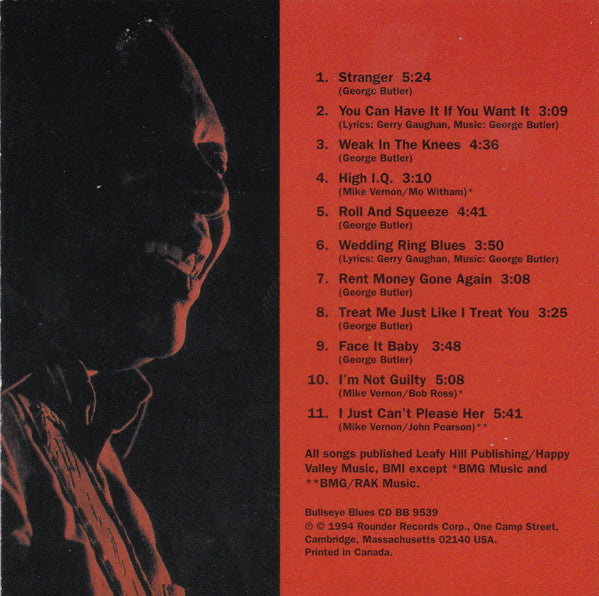 George "Wild Child" Butler* : Stranger (CD, Album)