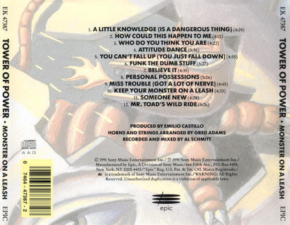 Tower Of Power : Monster On A Leash (CD, Album, RP)