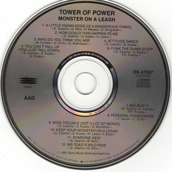 Tower Of Power : Monster On A Leash (CD, Album, RP)
