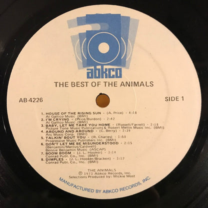 The Animals : Best Of The Animals (LP, Comp, Mono)