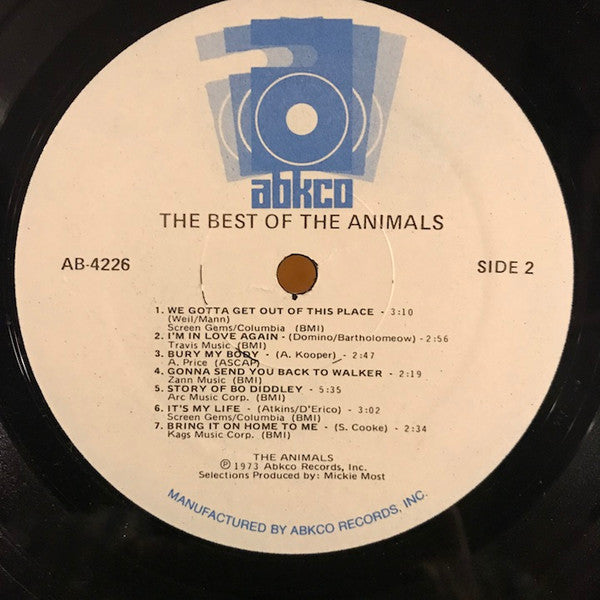 The Animals : Best Of The Animals (LP, Comp, Mono)
