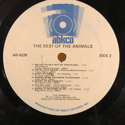 The Animals : Best Of The Animals (LP, Comp, Mono)