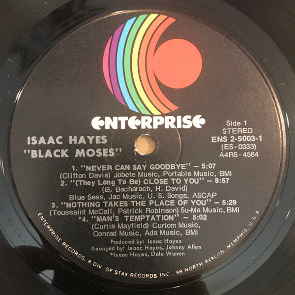 Isaac Hayes : Black Moses (2xLP, Album, RCA)