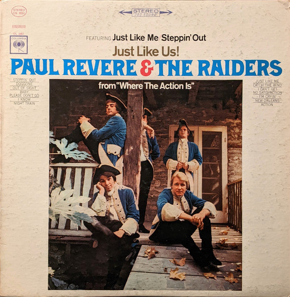 Paul Revere & The Raiders : Just Like Us (LP, Album, Pit)