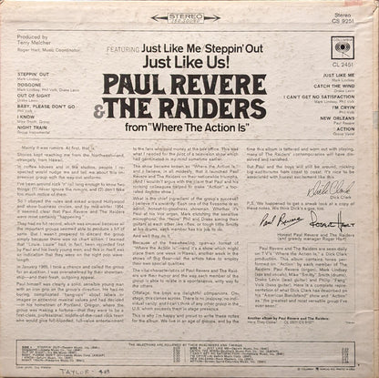Paul Revere & The Raiders : Just Like Us (LP, Album, Pit)