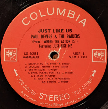 Paul Revere & The Raiders : Just Like Us (LP, Album, Pit)