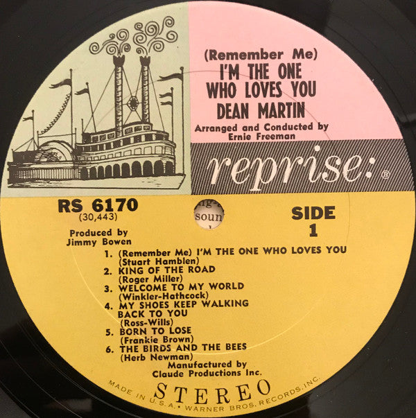Dean Martin : (Remember Me) I'm The One Who Loves You (LP, Album, Pit)