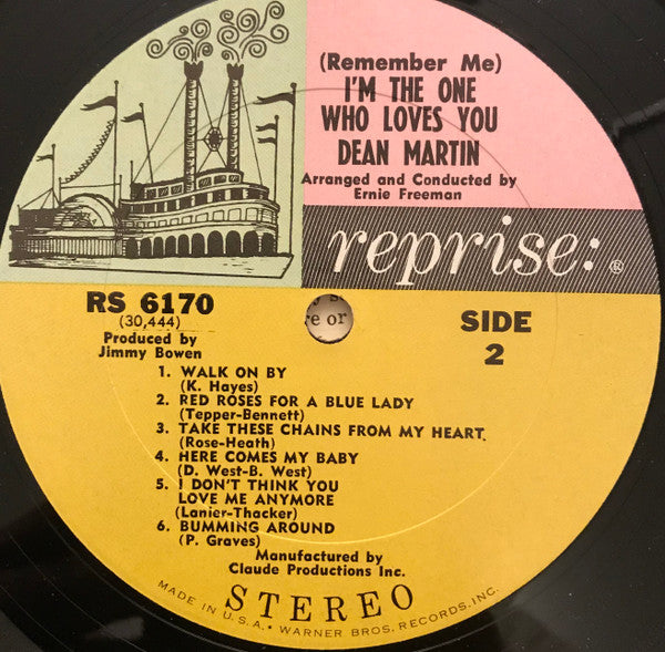 Dean Martin : (Remember Me) I'm The One Who Loves You (LP, Album, Pit)
