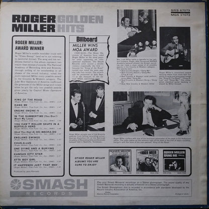Roger Miller : Golden Hits (LP, Comp)