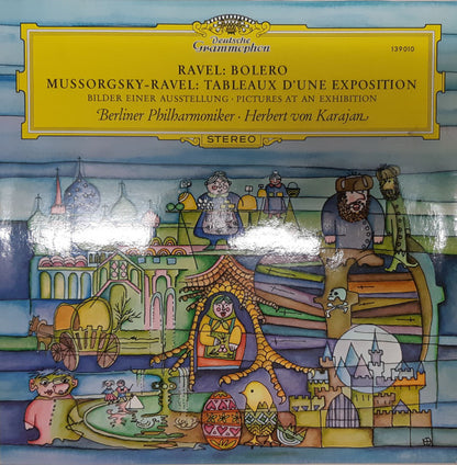 Ravel* / Mussorgsky* - Ravel*, Berlin Philharmonic Orchestra* · Herbert von Karajan : Bolero / Pictures At An Exhibition (LP, RE, RP, PRS)