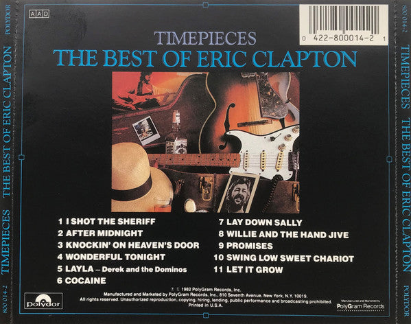 Eric Clapton : Timepieces - The Best Of Eric Clapton (CD, Comp, RE, RP)
