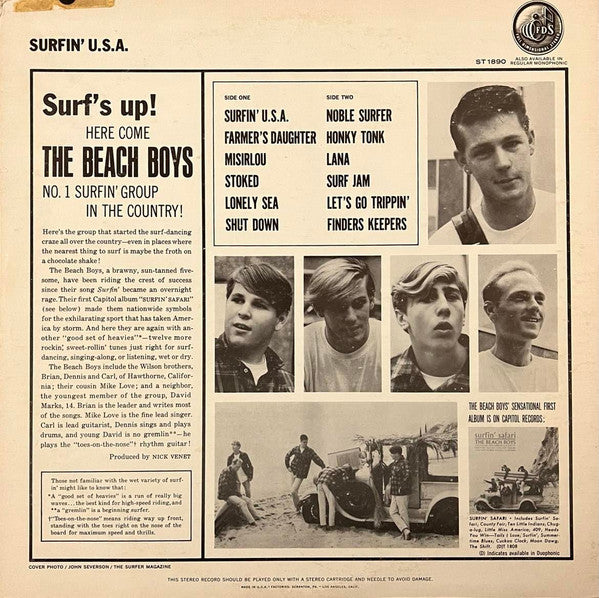 The Beach Boys : Surfin' USA (LP, Album, Los)