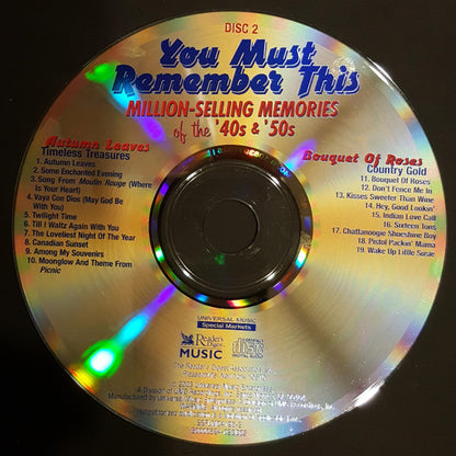 Various : You Must Remember This -  Million-Selling Memories Of The 40s & 50s (4xCD, Comp, Col)