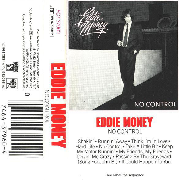Eddie Money : No Control (Cass, Album, RE, Dol)