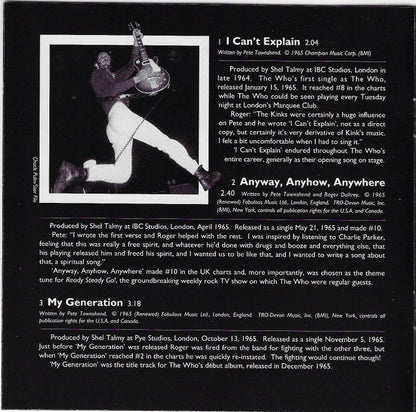 The Who : My Generation - The Very Best Of The Who (CD, Comp, Club, RM)